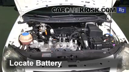 vw polo battery jump start